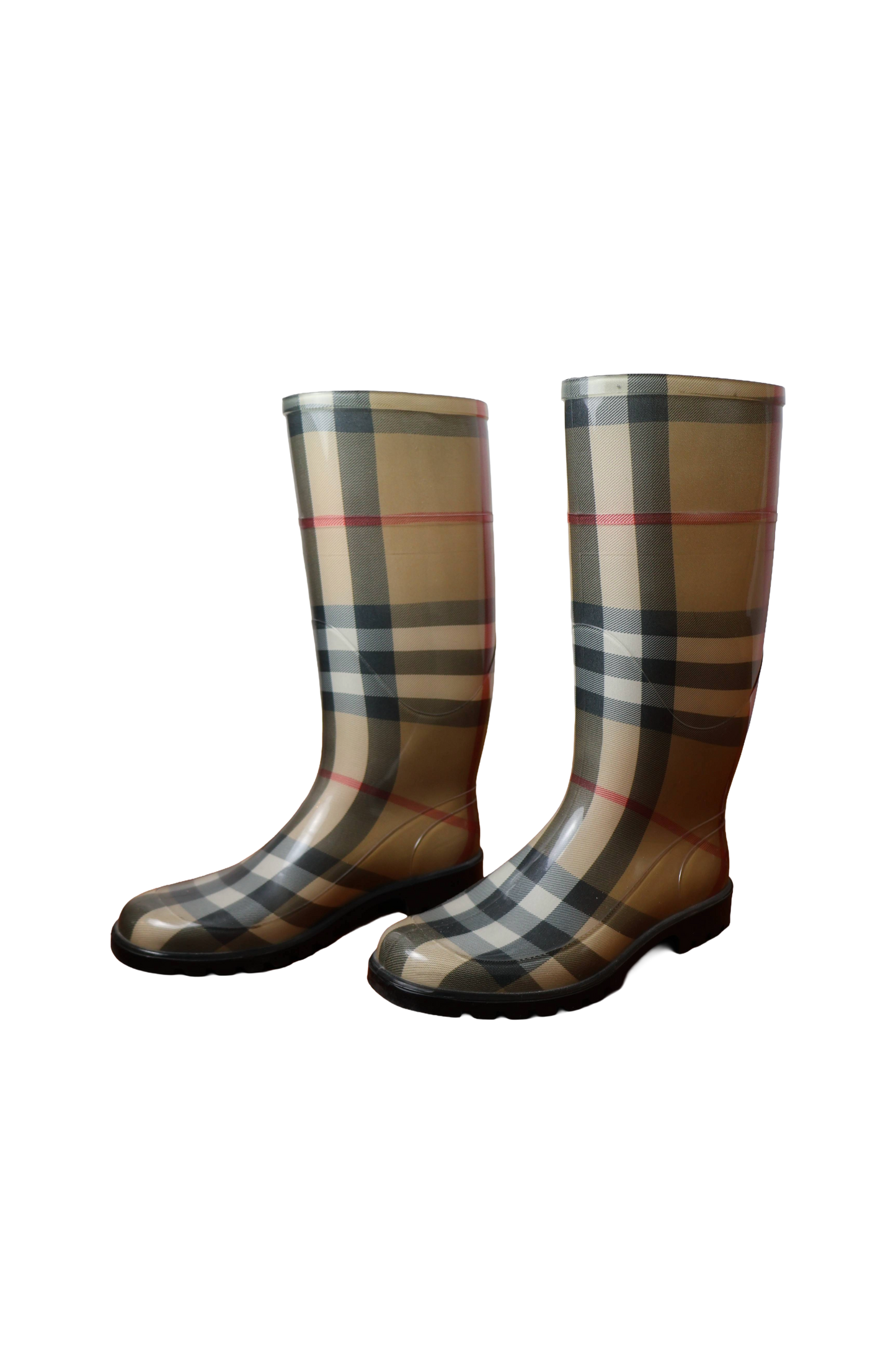 Burberry Transparent Check Rain Boots