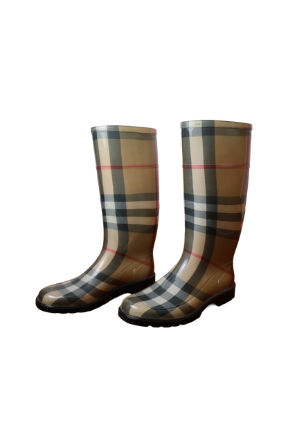 Burberry Transparent Check Rain Boots