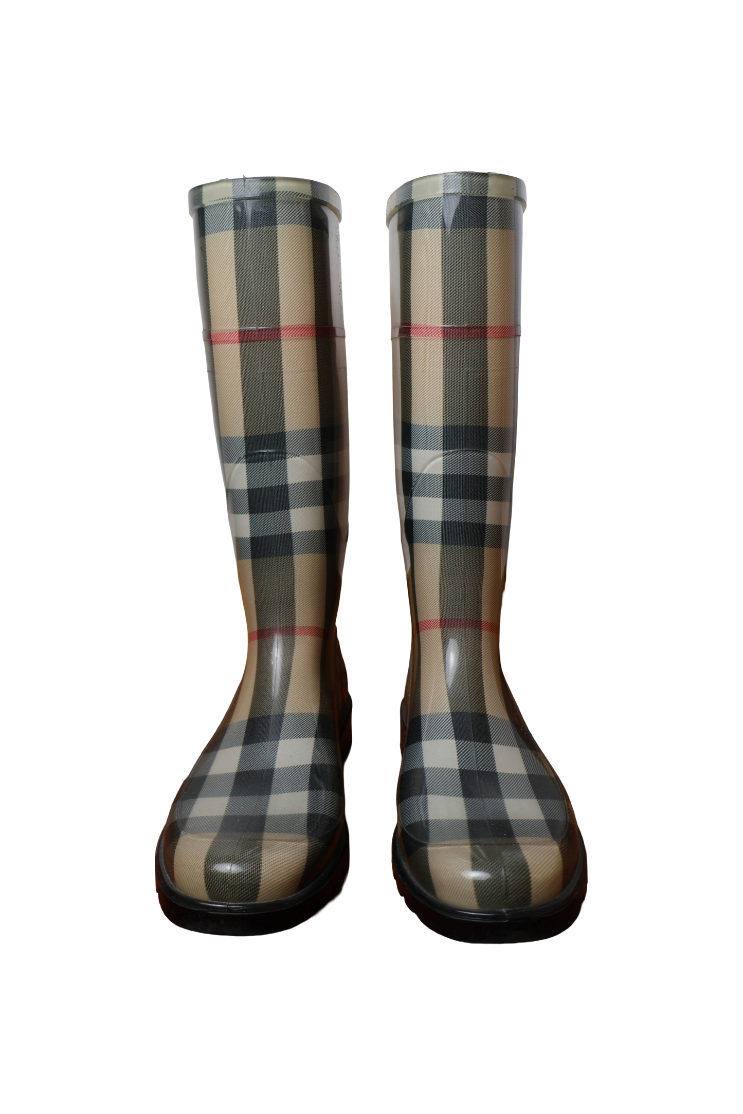 Burberry Transparent Check Rain Boots