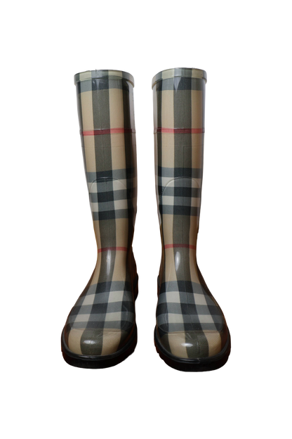 Burberry Transparent Check Rain Boots