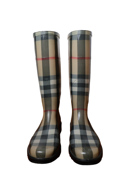 Burberry Transparent Check Rain Boots