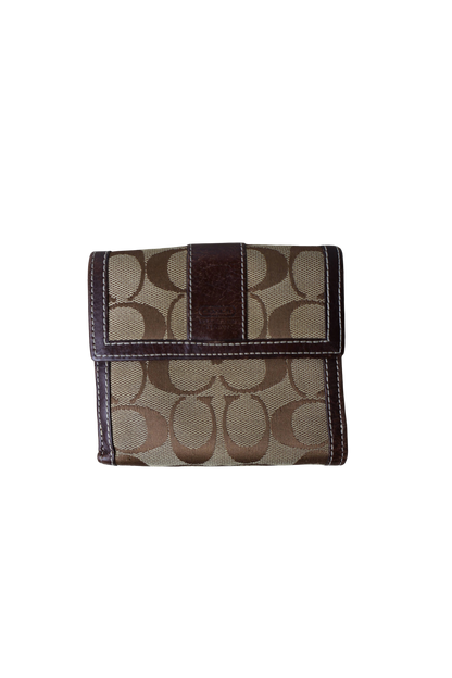 Coach Signature Canvas Wallet