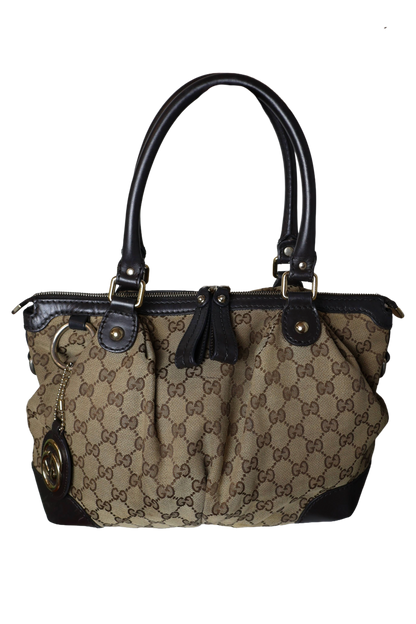 Gucci GG Canvas Sukey Satchel