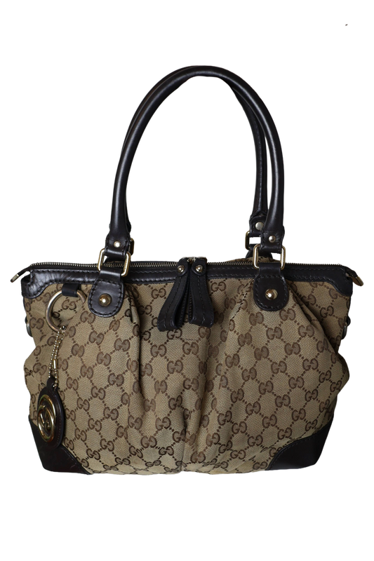 Gucci GG Canvas Sukey Satchel