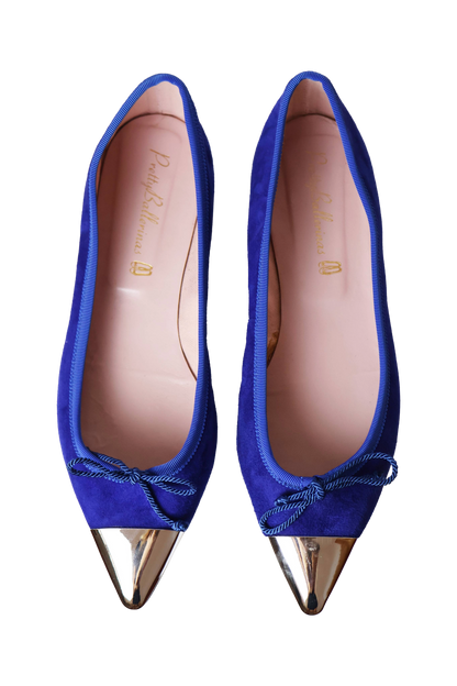 Pretty Ballerinas Blue Pointed Ballet Flats