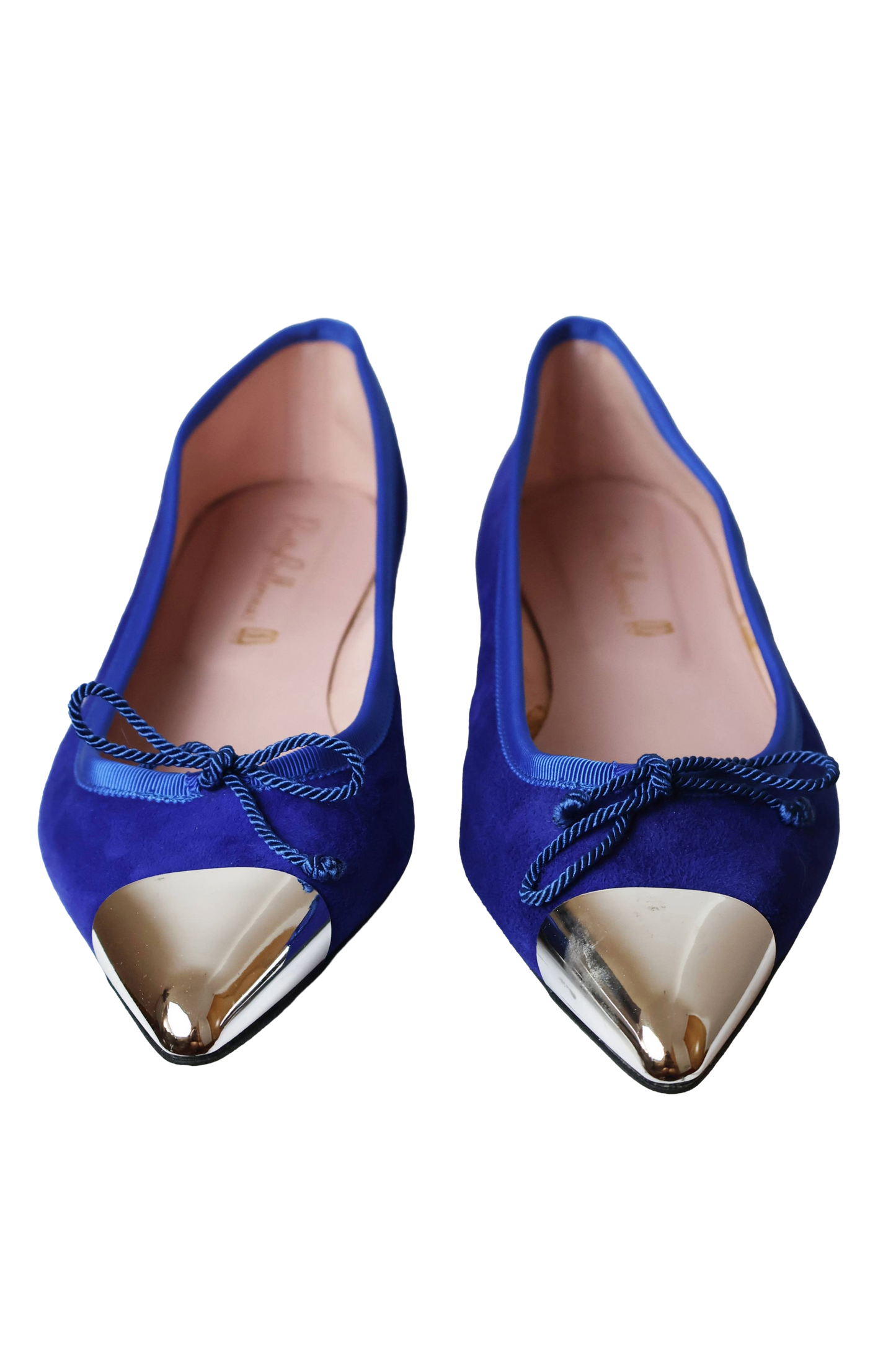 Pretty Ballerinas Blue Pointed Ballet Flats