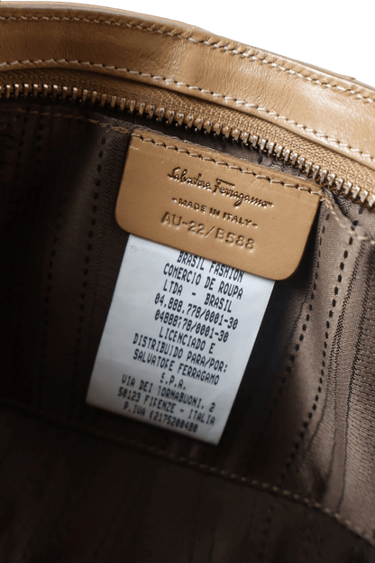 Salvatore Ferragamo Gancini Leather Clutch and Shoulder Bag