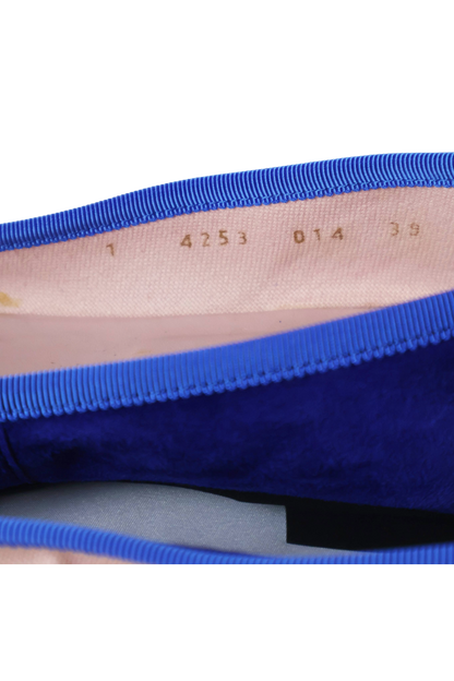 Pretty Ballerinas Blue Pointed Ballet Flats