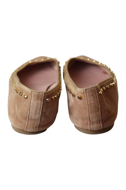 Pretty Ballerinas Beige Pointed Ballet flats