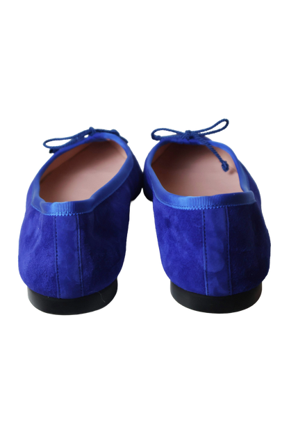 Pretty Ballerinas Blue Pointed Ballet Flats