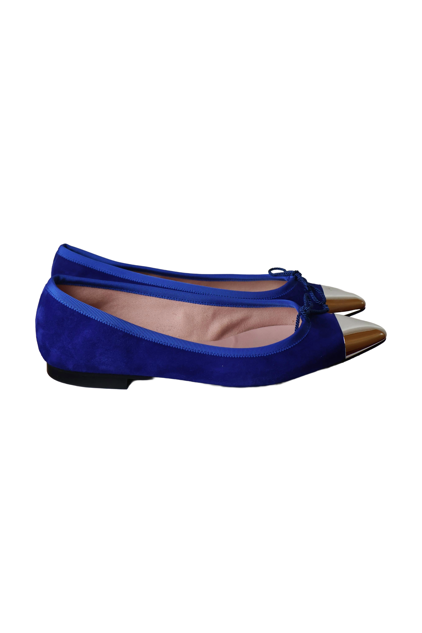 Pretty Ballerinas Blue Pointed Ballet Flats
