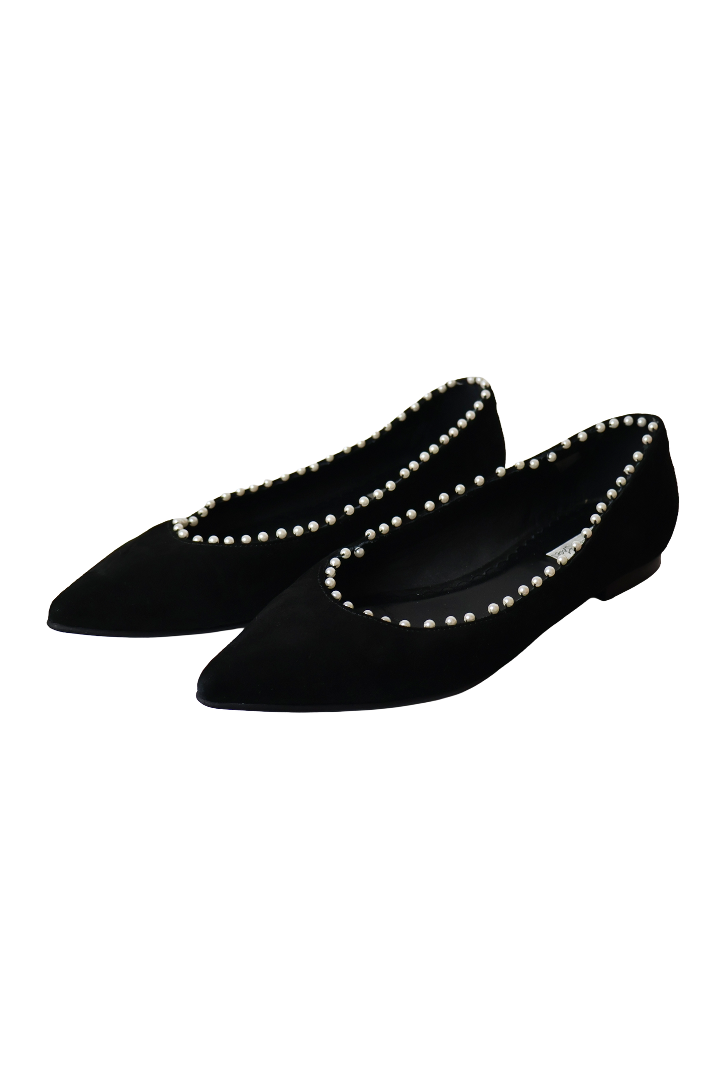 Tosca Blu Suede Pointed Ballet Flats
