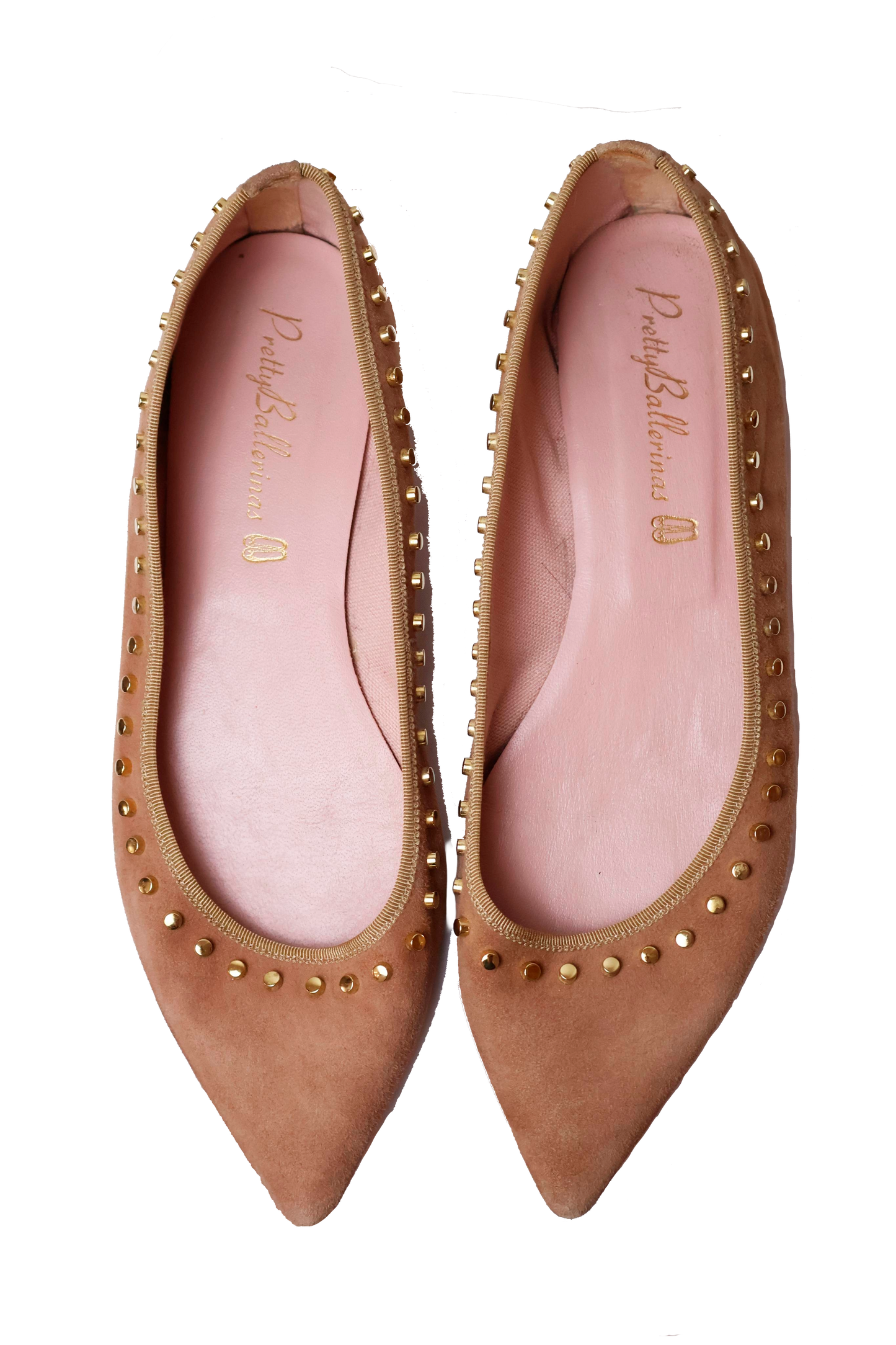 Pretty Ballerinas Beige Pointed Ballet flats