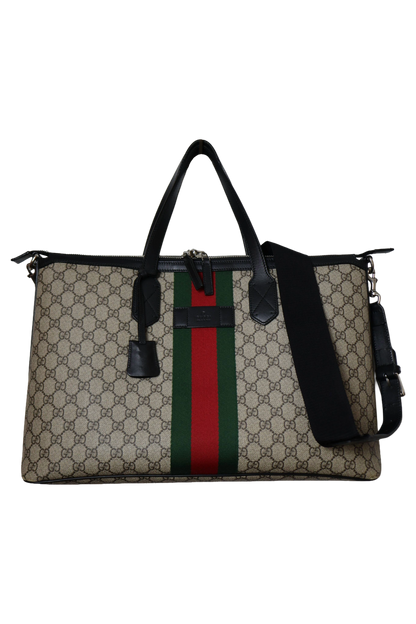 Gucci GG Supreme Web Duffle Bag