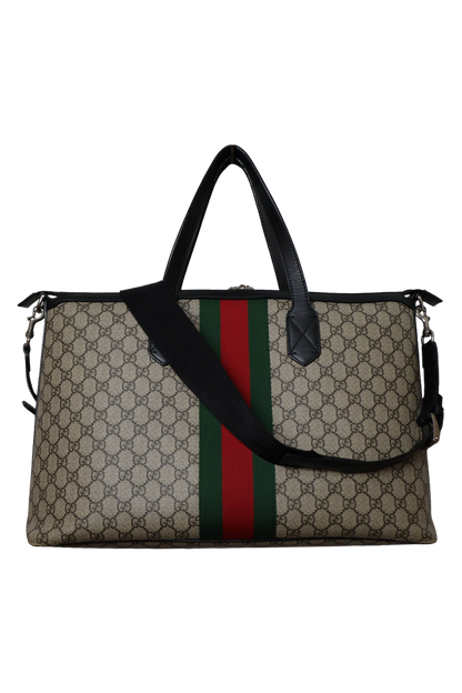 Gucci GG Supreme Web Duffle Bag