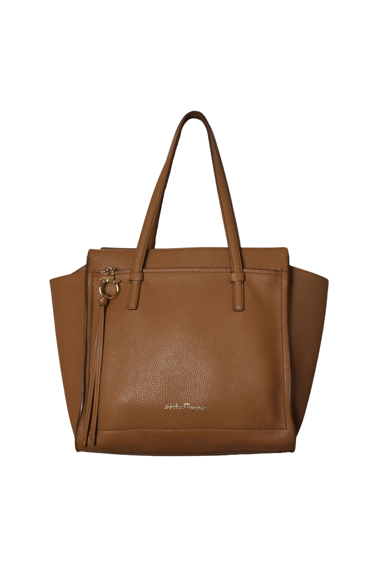 Salvatore Ferragamo Camel Tote Bag
