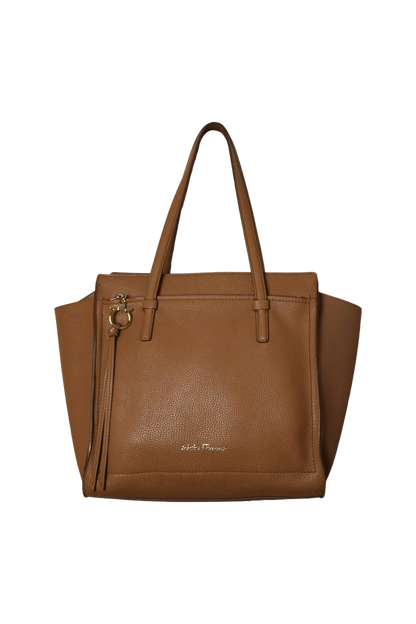 Salvatore Ferragamo Camel Tote Bag