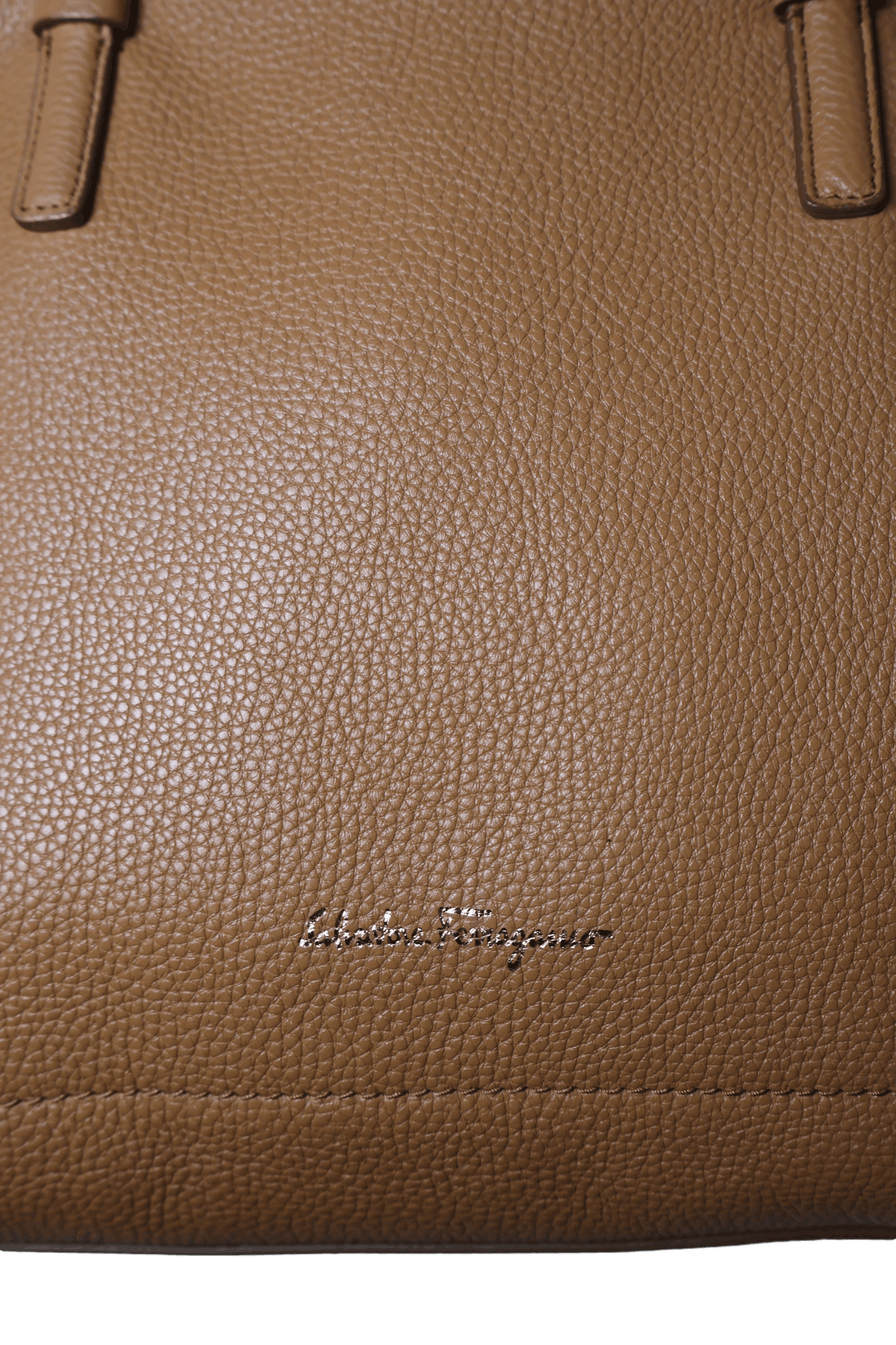 Salvatore Ferragamo Camel Tote Bag