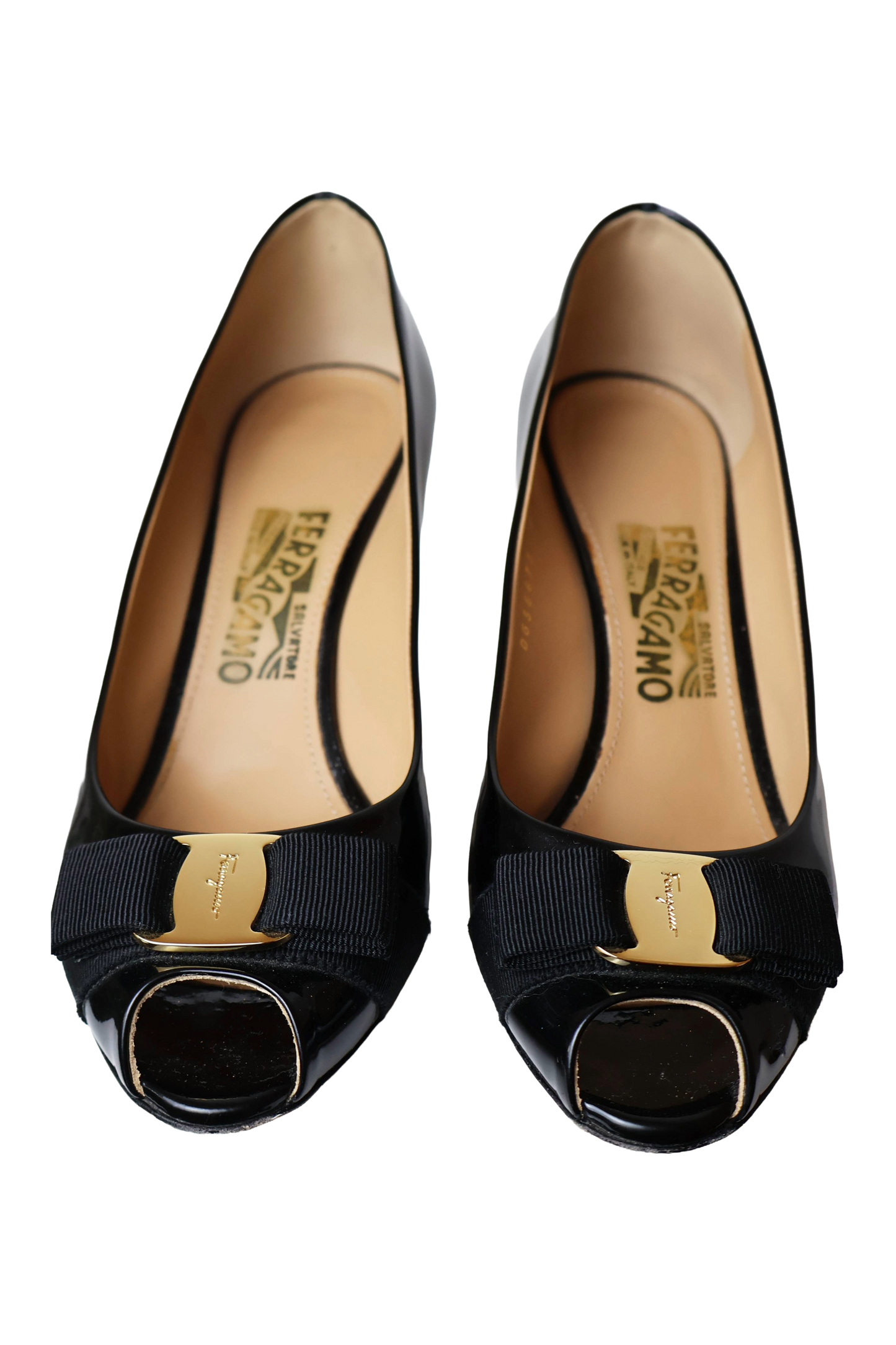 Salvatore Ferragamo Vara Bow Peep Toe