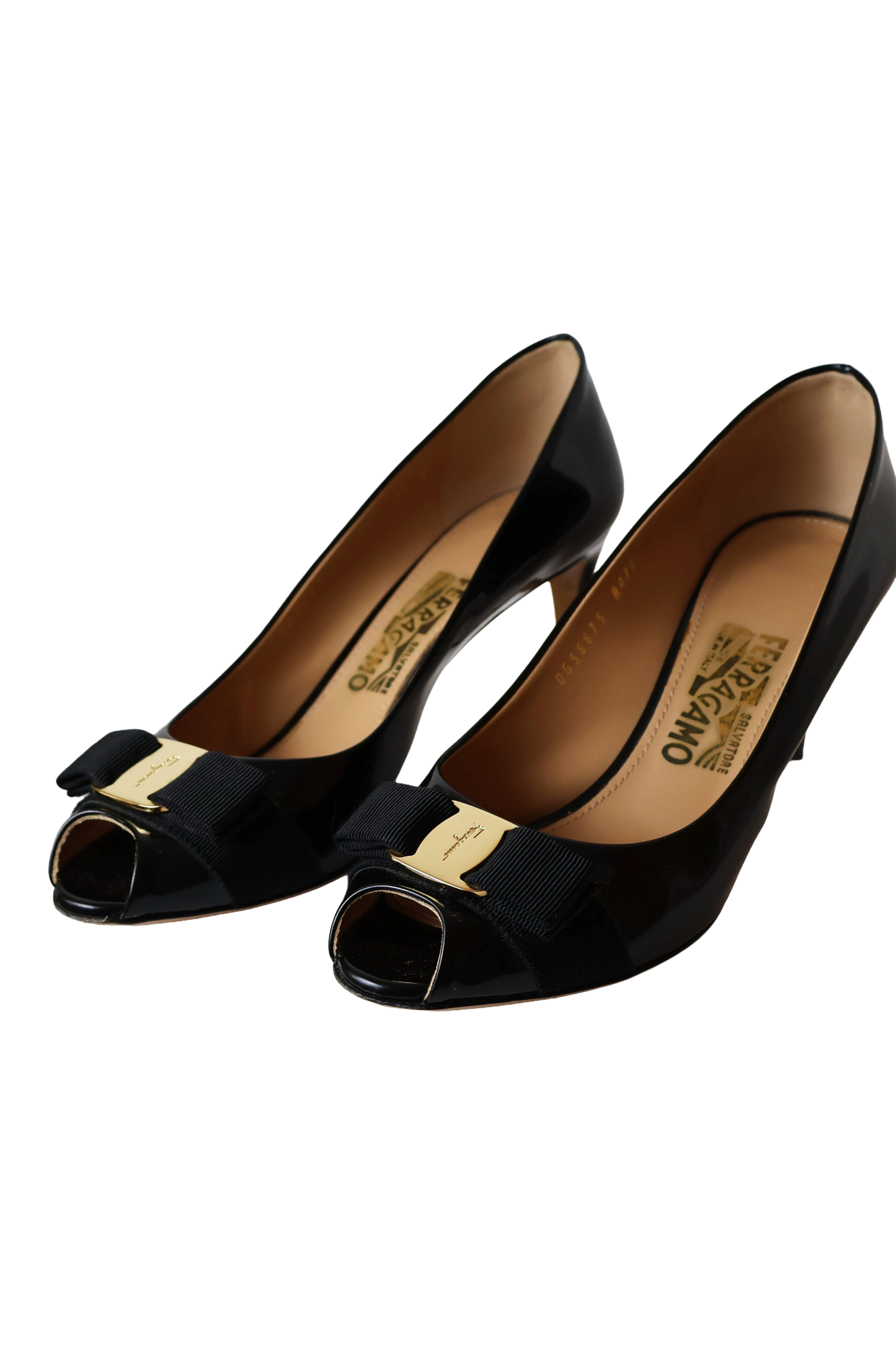 Salvatore Ferragamo Vara Bow Peep Toe