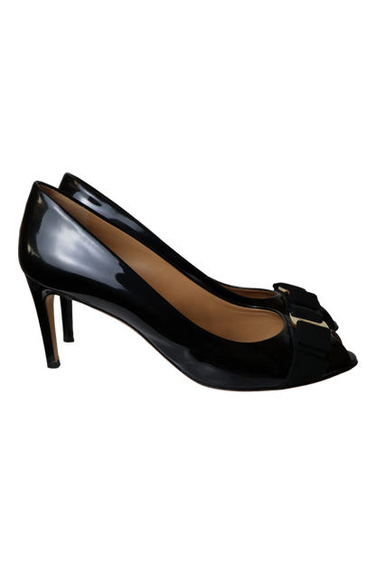 Salvatore Ferragamo Vara Bow Peep Toe