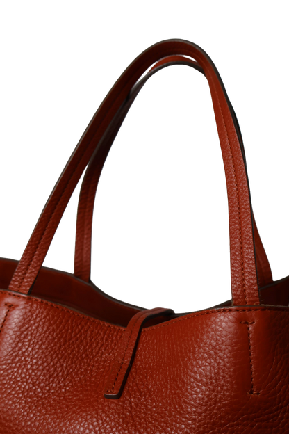 Salvatore Ferragamo Orange Tote Bag