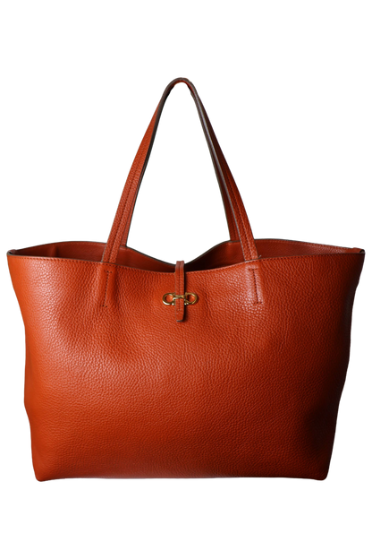 Salvatore Ferragamo Orange Tote Bag