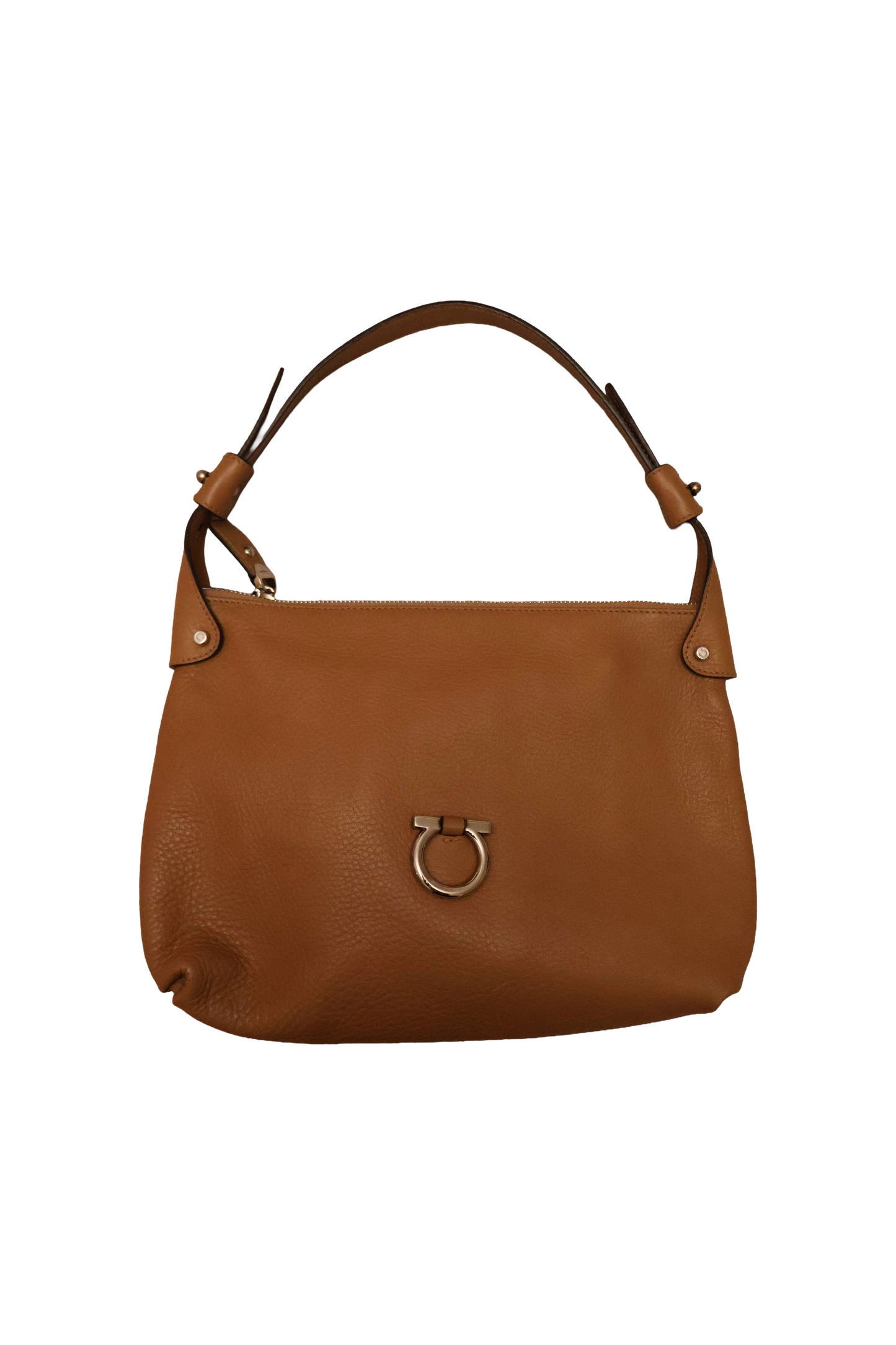 Salvatore Ferragamo Gancini Leather Shoulder Bag