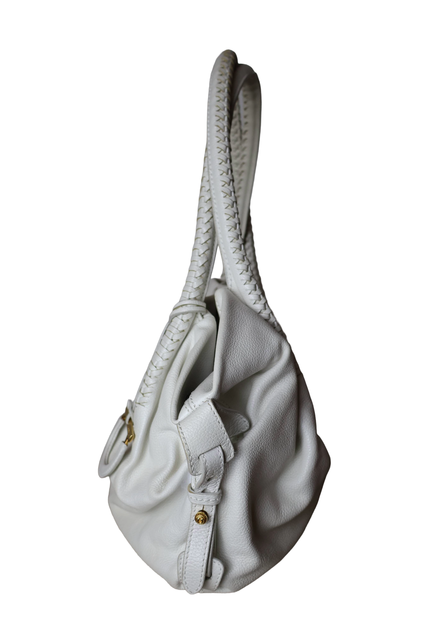 Salvatore Ferragamo White Shoulder Bag