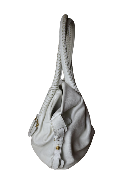 Salvatore Ferragamo White Shoulder Bag
