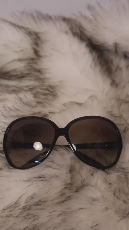 Prada Tortoise Frame Oversized Sunglasses