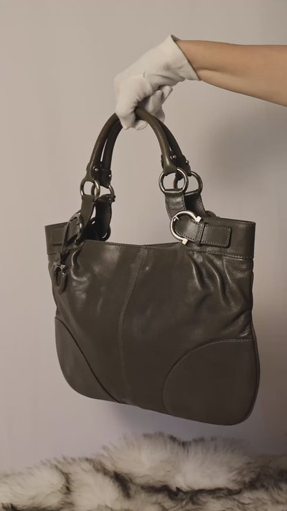 Salvatore Ferragamo Green Shoulder Bag