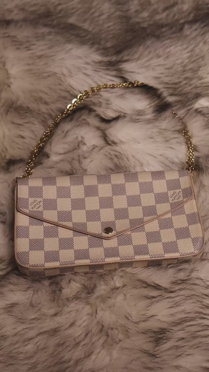 Louis Vuitton Pochette Félicie Damier Azur Canvas