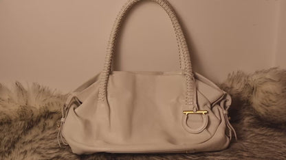 Salvatore Ferragamo White Shoulder Bag