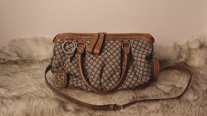 Mala Gucci Sukey em lona Diamante