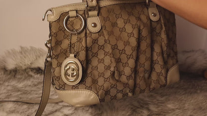 Gucci GG Canvas Sukey Satchel
