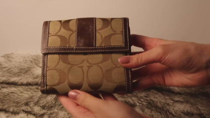 Coach Signature Canvas Wallet