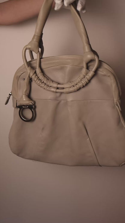Salvatore Ferragamo Grey Tote Bag